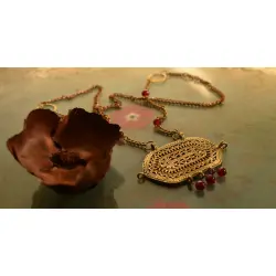 प्रभा ✺ Brass Necklace { 7 }